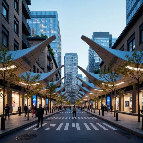 avenues,shopping street,zeil,transbay,5th avenue,canopied,omotesando,westfields,skyways,bloomingdales,citycenter,costanera center,hudson yards,pedestrianized,new york streets,calatrava,midmarket,berczy,yodobashi,awnings