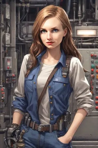 begums,holtzman,servicewoman,coveralls,female doctor,zhomova,Digital Art,Pixel