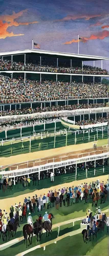 racecourse,horse racing,arlington park,horse race,racetrack,steeplechase,race track,dog racing,harness racing,racehorse,greyhound racing,derby,equestrian center,horse herd,racing signs,flat racing,horseshoe,stalls,jockey,bay horses,Illustration,Abstract Fantasy,Abstract Fantasy 01