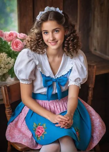 folk costume,crinoline,country dress,little girl dresses,bornholmer margeriten,hoopskirt,princess anna,little girl in pink dress,female doll,doll dress,bavarian swabia,oktoberfest celebrations,bavarian,quinceañera,folk costumes,fairy tale character,princess sofia,southern belle,vintage doll,social,Illustration,Realistic Fantasy,Realistic Fantasy 31