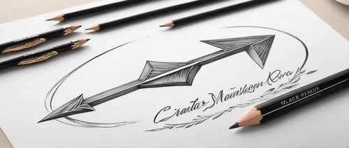 Create an arrow logo with an elegant and sophisticated feel for a luxury brand.,hand draw vector arrows,pencil icon,dribbble logo,beautiful pencil,hand draw arrows,dribbble,pencil art,watercolor arrow