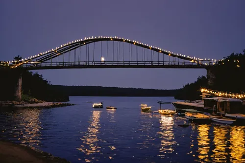 gray bridge with lights near boat at daytime,tied-arch bridge,arch bridge,love bridge,cantilever bridge,bridge arch,memorial bridge,danube bridge,truss bridge,humpback bridge,bridge new europe,hohenzo