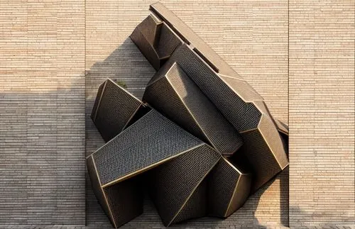 corrugated cardboard,corten steel,facade panels,cubic house,building honeycomb,wooden facade,metal cladding,folding roof,wooden cubes,steel sculpture,plywood,honeycomb structure,cardboard,modern archi