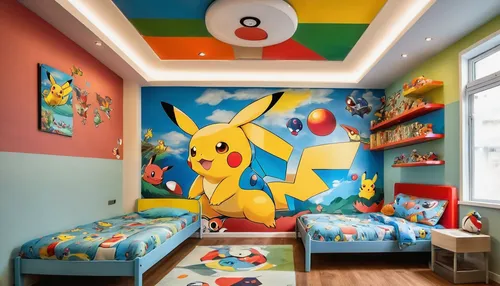 kids room,children's room,children's bedroom,children's interior,baby room,nursery decoration,boy's room picture,nursery,children's operation theatre,the little girl's room,pediatrics,room newborn,great room,pikachu,pokemon,playing room,children's background,play area,interior design,sleeping room,Photography,General,Natural