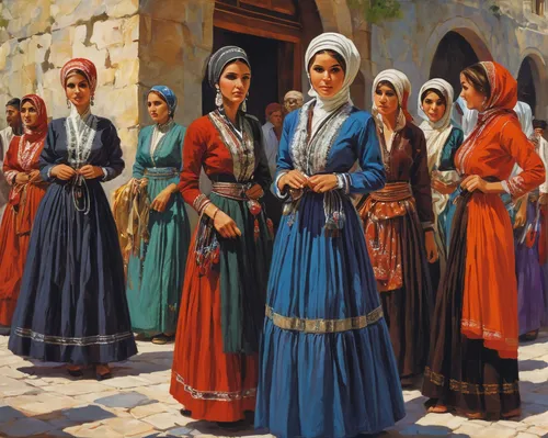 dervishes,assyrian,folk costumes,turkish culture,pilgrims,i̇mam bayıldı,folk costume,traditional costume,miss circassian,caravanserai,women clothes,women's clothing,bağlama,eminonu,cossacks,turkish,candlemas,aesulapian staff,greek orthodox,khokhloma painting,Illustration,Retro,Retro 14