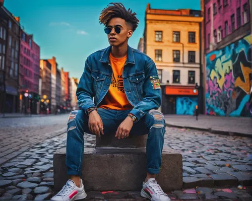 jeans background,portrait background,colorful background,denim background,harlem,city ​​portrait,concrete background,brick background,new york streets,colorful city,stylish boy,street life,city youth,young model,male model,street fashion,creative background,stockholm,background colorful,urban,Art,Artistic Painting,Artistic Painting 36
