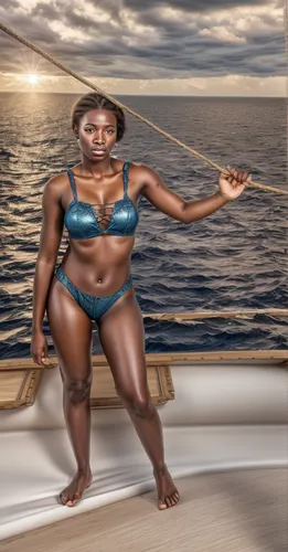 girl on the boat,plus-size model,on a yacht,the sea maid,paddler,at sea,female swimmer,seafaring,boat rope,two-handled sauceboat,african american woman,boat operator,ebony,digital compositing,anchored,sailing-boat,female model,plus-size,image manipulation,sailing