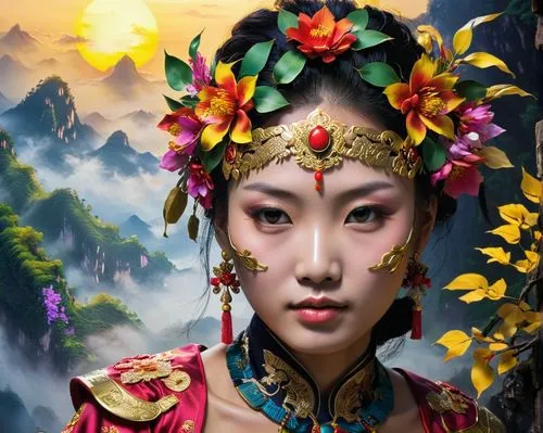 chinese art,oriental princess,inner mongolian beauty,oriental girl,oriental painting,oriental,mulan,asian woman,peking opera,yunnan,taiwanese opera,asian culture,world digital painting,chinese background,asian vision,orientalism,chinese style,vietnamese woman,fantasy portrait,yi sun sin,Photography,Artistic Photography,Artistic Photography 08