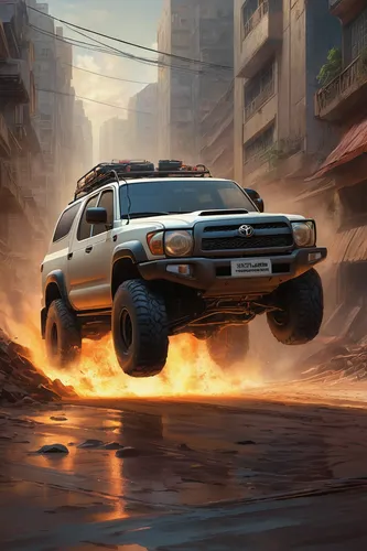 4 runner,toyota 4runner,subaru rex,chevrolet trailblazer,nissan xterra,chevrolet colorado,ford ranger,isuzu d-max,pickup truck racing,toyota rav4,toyota rav 4,toyota hilux,dakar rally,toyota fj cruiser,ford bronco,chevrolet tracker,off-road outlaw,off-road vehicle,off road vehicle,lada niva,Conceptual Art,Fantasy,Fantasy 28