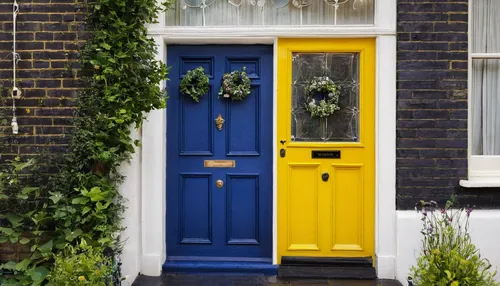 blue doors,blue door,home door,yellow and blue,garden door,hinged doors,exterior decoration,door trim,door wreath,house numbering,yellow wall,wooden door,dark blue and gold,front door,doors,metallic door,notting hill,house insurance,sailing blue yellow,fairy door,Illustration,Abstract Fantasy,Abstract Fantasy 16