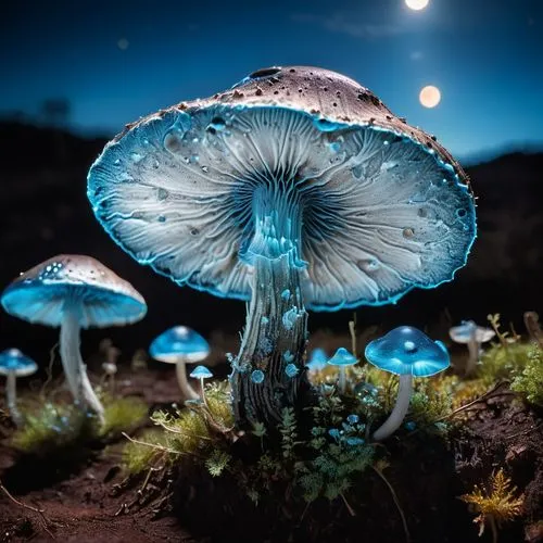 blue mushroom,mushroom landscape,forest mushroom,agaricaceae,edible mushroom,edible mushrooms,agaric,forest mushrooms,fungi,medicinal mushroom,bioluminescence,mushrooms,toadstools,amanita,fungal science,champignon mushroom,lingzhi mushroom,mystic light food photography,fairy forest,wild mushroom,Photography,General,Fantasy