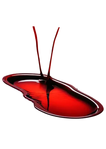 Blood puddle, transparent, glossy surface, dark red color, irregular shape, thick liquid texture, subtle shine, macro shot, extreme close-up, dramatic lighting, high contrast, mysterious atmosphere.,r