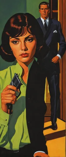 spy visual,woman holding a smartphone,spy camera,spy,italian poster,woman holding gun,film poster,clue and white,advertising figure,cigarette girl,white-collar worker,woman in menswear,black businessman,bank teller,telephone operator,private investigator,the girl at the station,the girl's face,man with a computer,cleaning woman,Conceptual Art,Sci-Fi,Sci-Fi 14