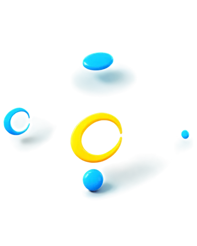 Cartoonish bonk sound effect icon, colorful 3D render, rounded edges, glossy finish, metallic material, bright blue and yellow color scheme, dynamic pose, jumping motion, comedic expression, exaggerat