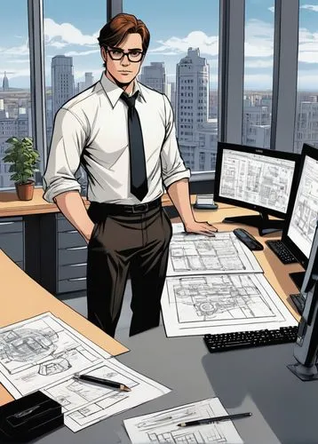 oscorp,office worker,office space,modern office,blur office background,salaryman,offices,workplaces,office desk,storyboards,office,in a working environment,office line art,businesman,secretarial,stock broker,worksites,paperwork,project manager,working space,Illustration,American Style,American Style 13