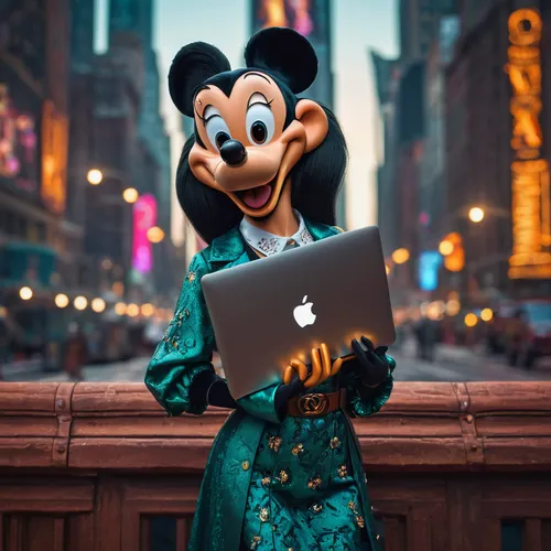 apple macbook pro,macbook pro,macbook,mickey mause,disney character,mickey,laptop,minnie,minnie mouse,mickey mouse,apple desk,walt disney world,goofy,micky mouse,apple world,shanghai disney,disney,photoshop school,walt disney center,woman eating apple,Photography,General,Fantasy