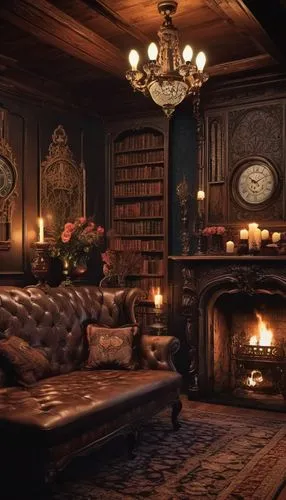 inglenook,fireplace,ornate room,victorian room,sitting room,fireplaces,reading room,bookcases,bookshelves,livingroom,fire place,furnishings,living room,old library,interior decor,antiquarian,book wallpaper,coziness,bookcase,victorian,Conceptual Art,Fantasy,Fantasy 34