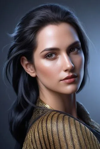 a beautiful young woman with long hair, posing in a dark room,padme,organa,kahlan,jadzia,katniss,rey,Illustration,American Style,American Style 01