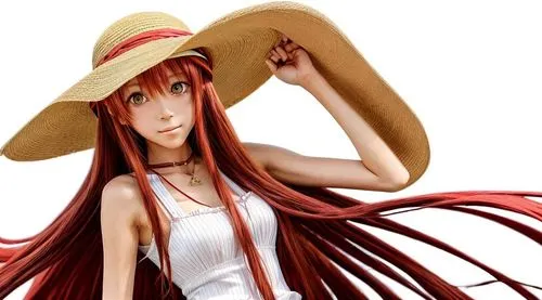 straw hat,summer hat,sun hat,high sun hat,meiling,kouka,mock sun hat,sombrero,asuka langley soryu,orihime,ordinary sun hat,kurisu,asahina,the hat-female,tokiko,iori,coconut hat,horo,bonney,medb