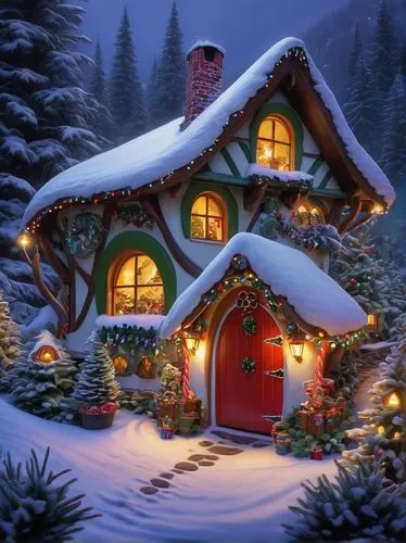 christmas house,christmas landscape,winter house,winter village,christmas scene,christmas snowy background,snow roof,christmas town,christmas village,gingerbread house,the gingerbread house,snowhotel,snow shelter,christmas decoration,gingerbread houses,christmas room,nordic christmas,snow scene,warm and cozy,christmas wallpaper,Illustration,Realistic Fantasy,Realistic Fantasy 22