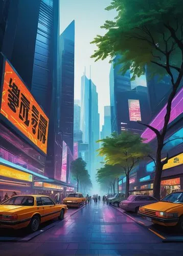 cybercity,colorful city,kowloon,shangai,city scape,world digital painting,guangzhou,cityscape,shanghai,tokyo city,cybertown,cityzen,chungking,futuristic landscape,urbanworld,harbour city,cityscapes,fantasy city,neons,shenzhen,Art,Artistic Painting,Artistic Painting 51