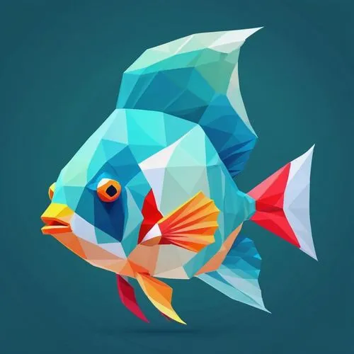 snapfish,playfish,blue fish,finfish,rockfish,fish,Unique,3D,Low Poly