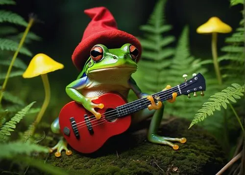 jazz frog garden ornament,frog figure,koropeckyj,frog background,frog king,green frog,pond frog,pasquel,frog prince,kazooie,umtali,agamid,woman frog,rocksnail,ukulele,litoria fallax,cavaquinho,litoria,musician,troubador,Photography,Documentary Photography,Documentary Photography 21