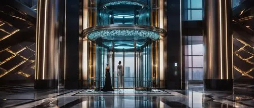 metallic door,elevator,levator,elevators,art deco,luxe,entranceways,deco,intercontinental,steel door,silico,the dubai mall entrance,titanum,art deco background,entrada,glass building,pillars,luxury hotel,entranceway,entry,Photography,Fashion Photography,Fashion Photography 03