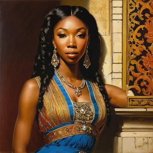 african woman,african american woman,brandy,ancient egyptian girl,african art,beautiful african american women,nigeria woman,cleopatra,black woman,oil painting on canvas,oil painting,fantasy portrait,african culture,oriental princess,fantasy art,oil on canvas,african,asian woman,orientalism,black women,Art,Classical Oil Painting,Classical Oil Painting 42