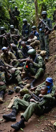 Congolese forces rest before an offensive to dislodge remaining elements of the M23 rebel group in the hills outside Kibumba, north of Goma.,democratic republic of the congo,uganda,rwanda,uganda kob,f