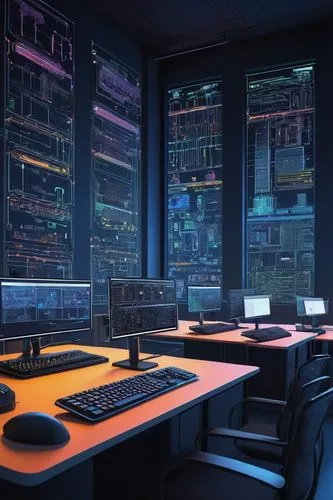 the server room,computer room,datacenter,computer workstation,control desk,data center,mainframes,monitor wall,supercomputers,cyberscene,supercomputer,cyberinfrastructure,control center,computer graphic,desktops,computerworld,cyberport,computer art,cybertrader,switchboard,Illustration,Retro,Retro 07