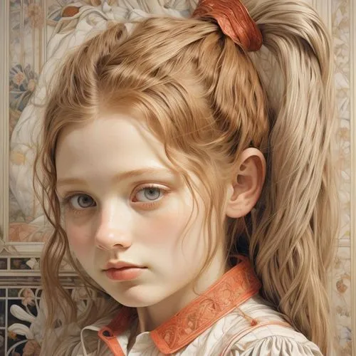 child portrait,portrait of a girl,girl portrait,emile vernon,girl with bread-and-butter,mystical portrait of a girl,child girl,blond girl,the little girl,girl with cloth,little girl in wind,young lady,young woman,little girl,blonde girl,fantasy portrait,romantic portrait,girl drawing,girl in a wreath,cinnamon girl