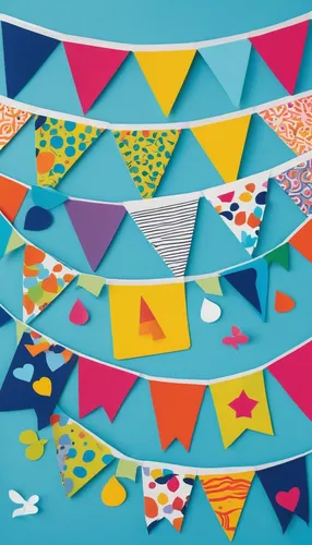 Craft a playful Father's Day bunting with cartoon-inspired illustrations and vibrant colors to bring joy to the occasion.,colorful bunting,bunting clip art,nautical bunting,easter bunting,star bunting