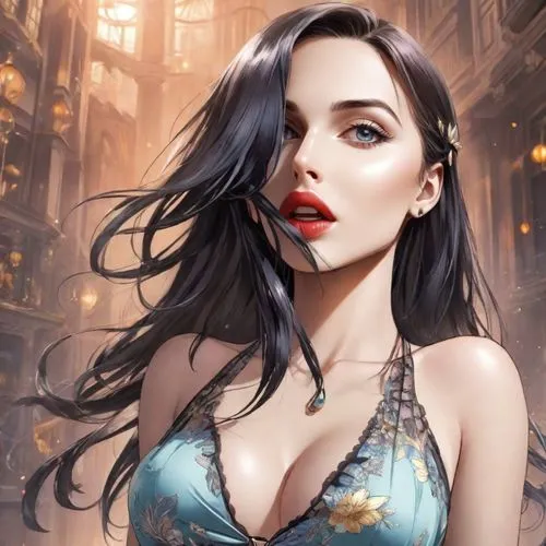 liliana,fantasy portrait,fantasy art,vampire woman,morgana,dita