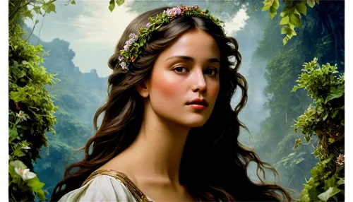 diwata,guinevere,arwen,hermia,florante,tatia,background ivy,rosaline,maenad,faerie,ninfa,fairy queen,celtic woman,ophelia,faery,celtic queen,rosalinda,noblewoman,mystical portrait of a girl,mervat,Conceptual Art,Fantasy,Fantasy 05