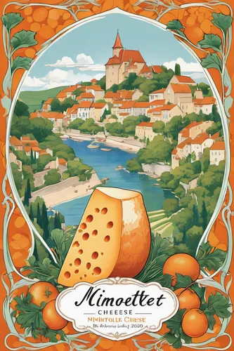 Craft a travel brochure that entices readers to visit a quaint village known for its annual mimolette cheese festival, featuring cheese tastings, workshops, and live music.,mimolette cheese,emmenthale