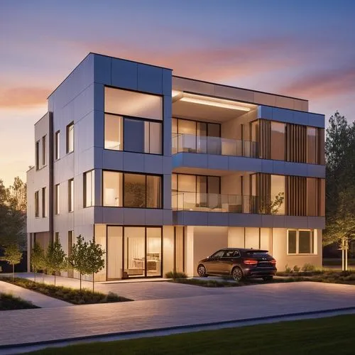 new housing development,modern house,3d rendering,modern architecture,appartment building,prefabricated buildings,townhouses,apartments,housebuilding,knokke,residential,modern building,wing ozone 5 ru