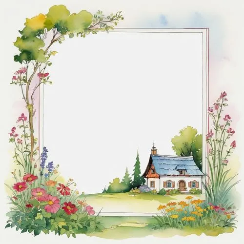 flower border frame,floral and bird frame,houses clipart,floral silhouette frame,flower frame,floral frame,Illustration,Children,Children 02