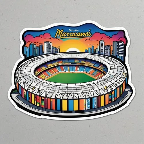 soccer-specific stadium,maracaibo,sports fan accessory,ballpark,newcastle brown ale,baseball stadium,metropolises,baseball drawing,baseball diamond,olympic stadium,sports collectible,souvenir,football fan accessory,souvenirs,coliseum,stadium falcon,kaohsiung city,kaohsiung,barca,usa landmarks,Unique,Design,Sticker