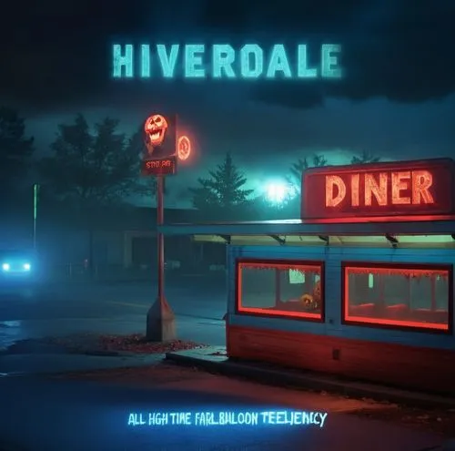 riverdale,retro diner,diner,drive in restaurant,hyperreal,riviera,hypervalent,dinerstein,nighthawks,rivervale,overlain,bakersville,hinterland,hotel riviera,diners,tinnevelly,hyperreality,riverdeep,riverside,overhauser,Photography,General,Realistic