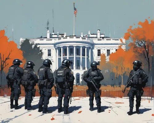 white house,the white house,federal army,secret service,moscow watchdog,military organization,changing of the guard,federal staff,the military,concept art,federal government,troop,autocracy,officers,veteran's day,veterans,soldiers,veterans day,government agency,dc,Conceptual Art,Sci-Fi,Sci-Fi 01