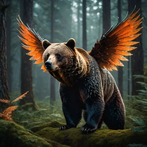 nordic bear,bear guardian,fantasy animal,bear kamchatka,bearlike,bear,Photography,General,Fantasy