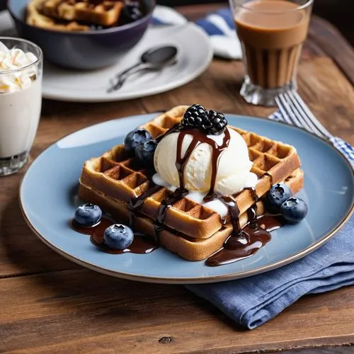 viennese waffles,waffles,waffle ice cream,waffle,belgian waffle,liege waffle,Photography,General,Realistic