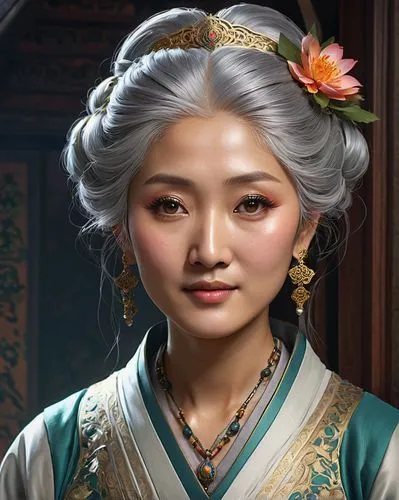 asian woman,inner mongolian beauty,oriental princess,khenin,yunxia,rongfeng,yangmei,xiaowen,daiyu,shenghua,xiaomei,yuanpei,xiaoyun,wulin,mongolian girl,xianfeng,dianbai,xixia,yunwen,yunhuan,Illustration,Realistic Fantasy,Realistic Fantasy 03