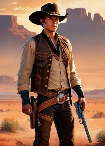 wild west,western,gunfighter,western film,american frontier,buckskin,western riding,drover,cowboy,sheriff,cowboy action shooting,cowboy bone,western pleasure,desert background,rifleman,erbore,stagecoach,capture desert,cowboy mounted shooting,cowboys,Illustration,Realistic Fantasy,Realistic Fantasy 01