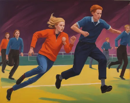 sprinting,modern pentathlon,sports dance,pentathlon,multi-sport event,individual sports,women's football,to run,female runner,youth sports,women's handball,ski race,olympic sport,athletics,speed skating,4 × 400 metres relay,sports exercise,cd cover,running fast,middle-distance running,Art,Artistic Painting,Artistic Painting 26