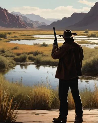 westerns,longmire,frontiersman,deadlands,frontiersmen,western,rifleman,gunsmoke,cowboy silhouettes,quatermain,western film,shoshone,bushrangers,intrawest,rancher,unforgiven,huntsmen,sheriff - clark country nevada,mesquite flats,hickok,Conceptual Art,Oil color,Oil Color 11