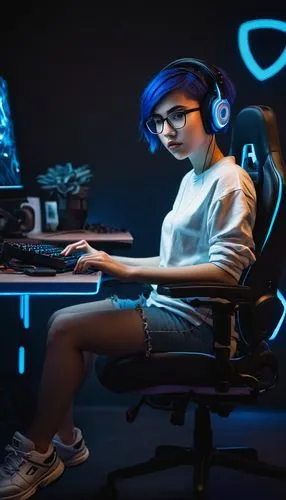 girl at the computer,dj,prodigy,cyberathlete,computer freak,coder,man with a computer,djn,cybercafes,lan,computer addiction,gamer,sennheiser,girl studying,headset,neurosky,computerologist,computer art,computer graphic,norota,Art,Artistic Painting,Artistic Painting 39