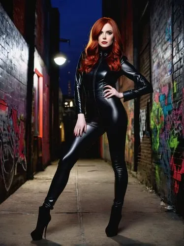 latex clothing,black widow,latex,catwoman,black leather,leather boots,clary,kat,ginger rodgers,redhair,pvc,alley cat,leather,photo session in bodysuit,redheaded,redhead,black suit,redhead doll,femme fatale,panther,Photography,Fashion Photography,Fashion Photography 19