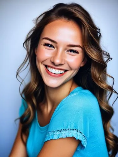 The most enchanting smile I've ever seen.,a beautiful woman in blue smiles for the camera,sonrisa,benoist,portrait background,beautiful young woman,mendler,colbie